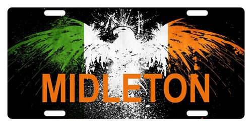 Irish flag license plate - license,