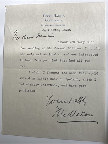 Signed letter william john - signed,